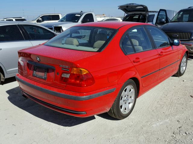 WBAAV33491FU87183 - 2001 BMW 325 I RED photo 4