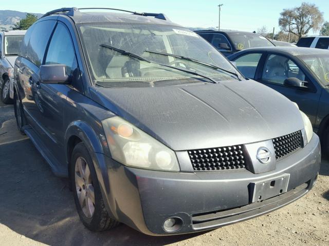 5N1BV28U84N323763 - 2004 NISSAN QUEST S CHARCOAL photo 1