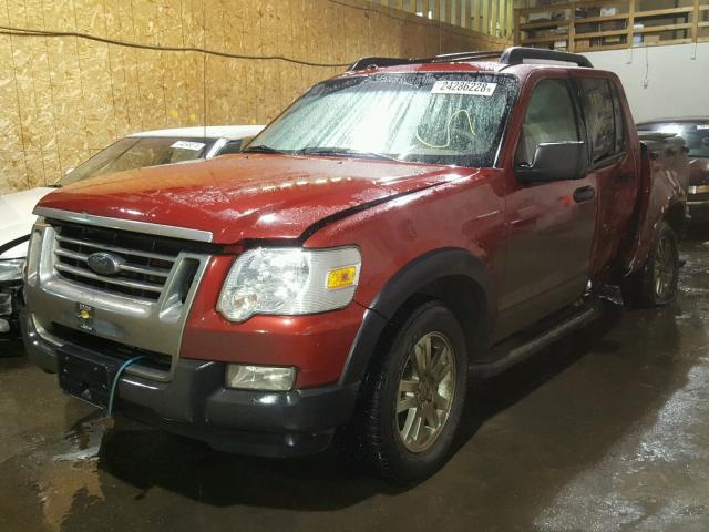 1FMEU5BE2AUF06628 - 2010 FORD EXPLORER S MAROON photo 2