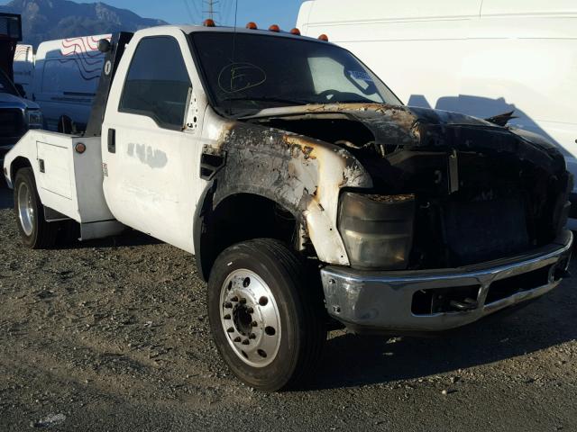 1FDXF46Y98EA24339 - 2008 FORD F450 SUPER WHITE photo 1