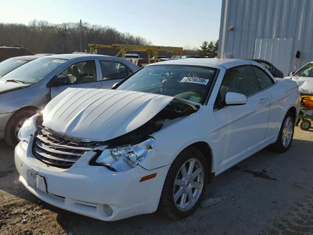 1C3LC55R68N171539 - 2008 CHRYSLER SEBRING TO WHITE photo 2