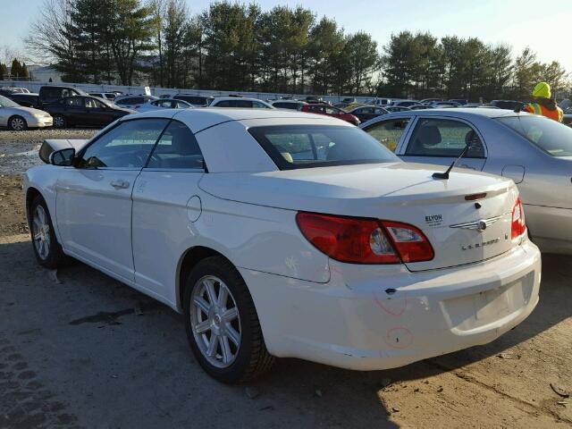 1C3LC55R68N171539 - 2008 CHRYSLER SEBRING TO WHITE photo 3