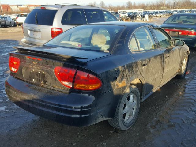 1G3NL52E11C282720 - 2001 OLDSMOBILE ALERO GL BLACK photo 4