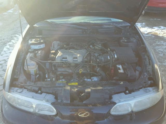 1G3NL52E11C282720 - 2001 OLDSMOBILE ALERO GL BLACK photo 7