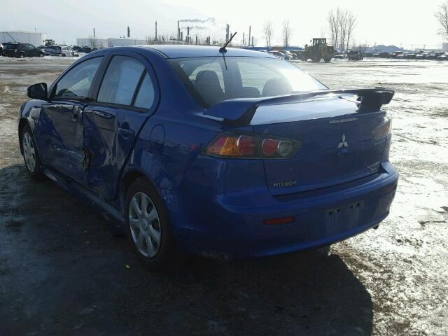 JA32U2FU1HU604291 - 2017 MITSUBISHI LANCER ES BLUE photo 3