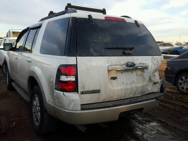 1FMEU7EE7AUA35230 - 2010 FORD EXPLORER E WHITE photo 3