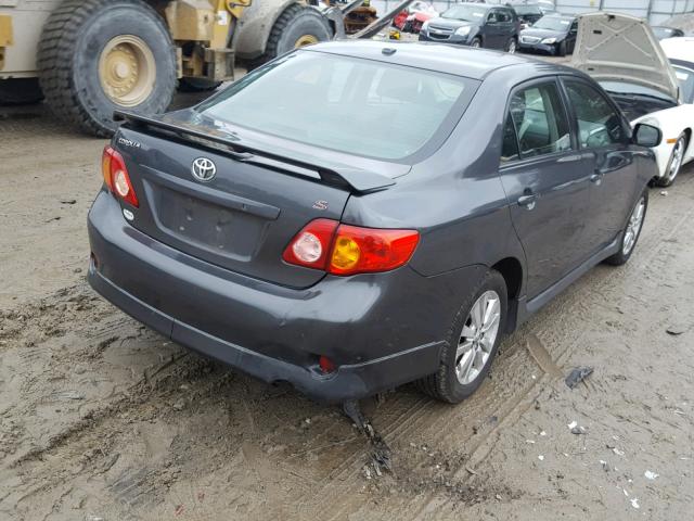 2T1BU40E49C156609 - 2009 TOYOTA COROLLA BA CHARCOAL photo 4