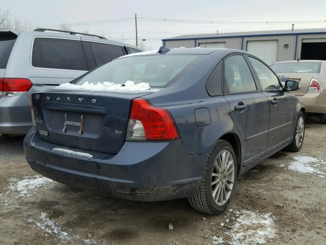 YV1382MS9A2490175 - 2010 VOLVO S40 2.4I BLUE photo 4