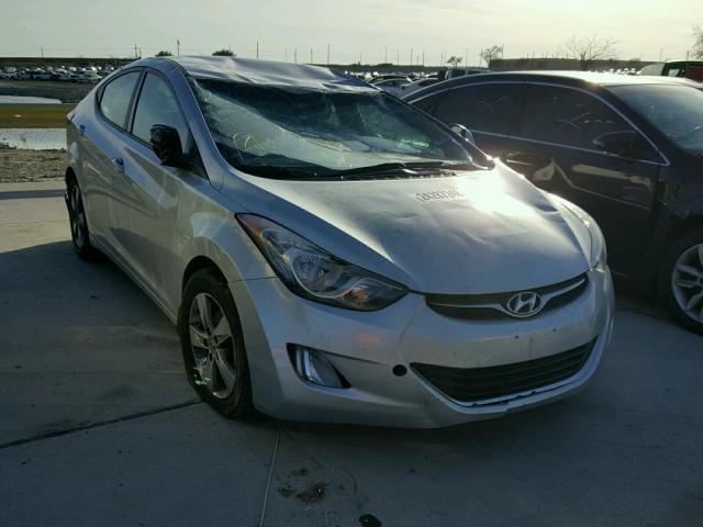 5NPDH4AE4DH282597 - 2013 HYUNDAI ELANTRA GL SILVER photo 1