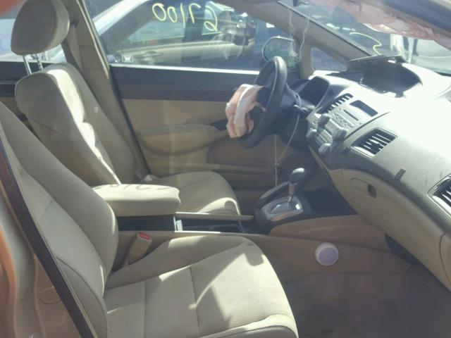 1HGFA16567L092838 - 2007 HONDA CIVIC LX GOLD photo 5