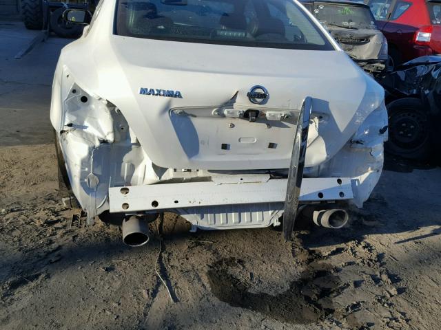 1N4AA5AP5EC912189 - 2014 NISSAN MAXIMA S WHITE photo 9