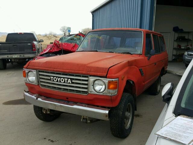 JT3FJ60G0D0062399 - 1983 TOYOTA LAND CRUIS RED photo 2