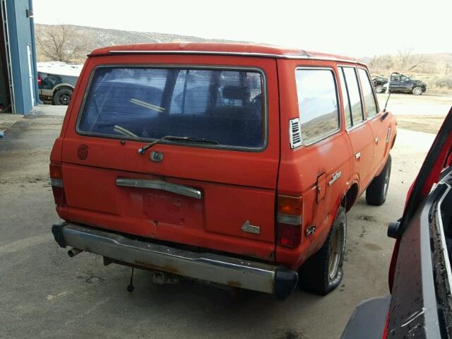 JT3FJ60G0D0062399 - 1983 TOYOTA LAND CRUIS RED photo 4