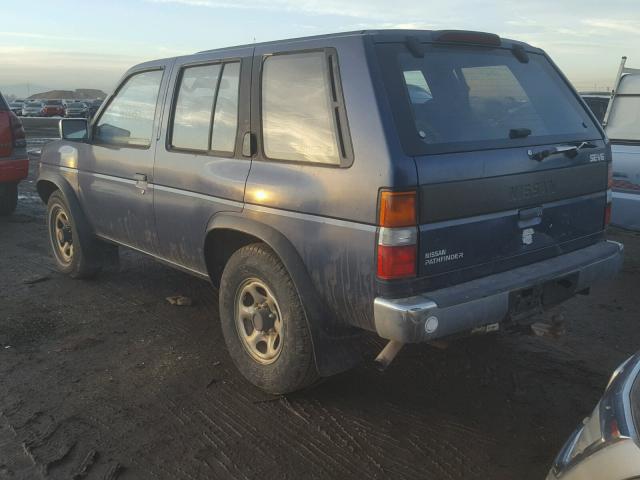 JN8HD17Y1PW127635 - 1993 NISSAN PATHFINDER BLUE photo 3