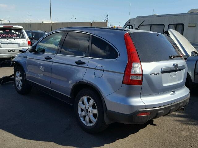 JHLRE38567C002230 - 2007 HONDA CR-V EX BLUE photo 3