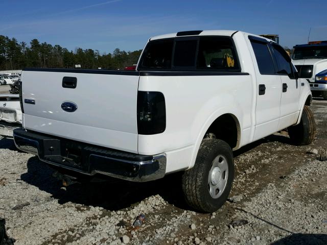 1FTPW14544KC32846 - 2004 FORD F150 SUPER WHITE photo 4