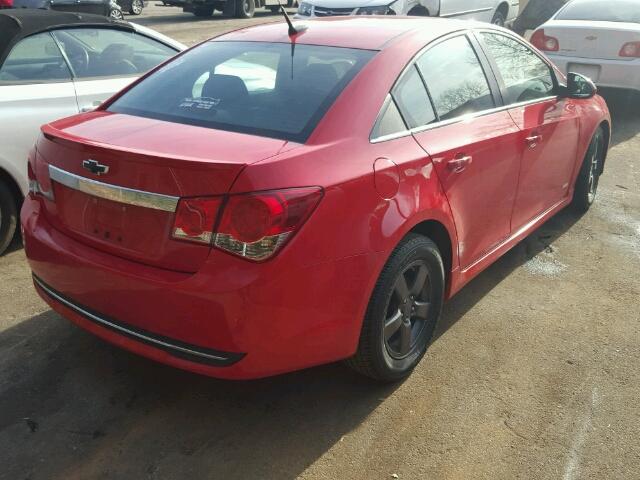 1G1PD5SB5E7137960 - 2014 CHEVROLET CRUZE LT RED photo 4