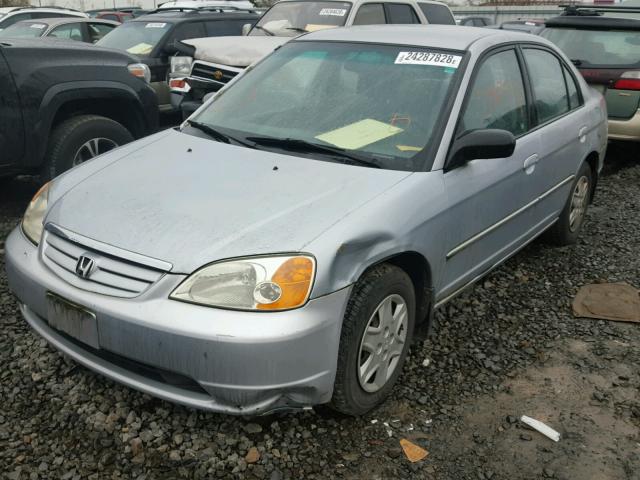 2HGES16503H518961 - 2003 HONDA CIVIC LX SILVER photo 2