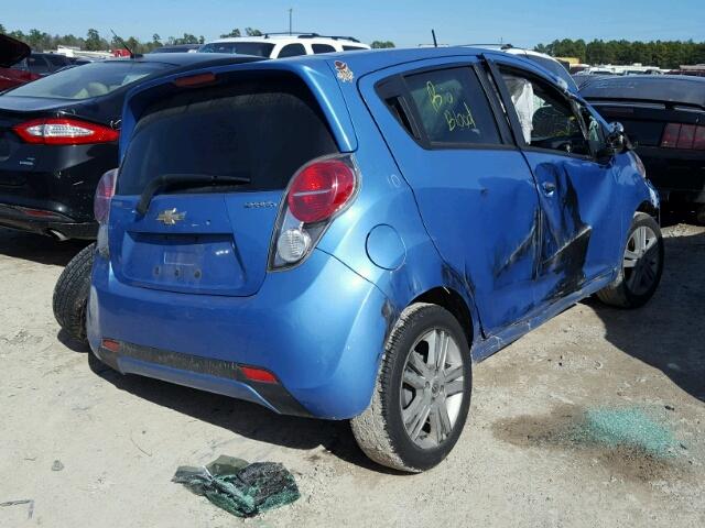 KL8CB6S90DC587979 - 2013 CHEVROLET SPARK LS BLUE photo 4