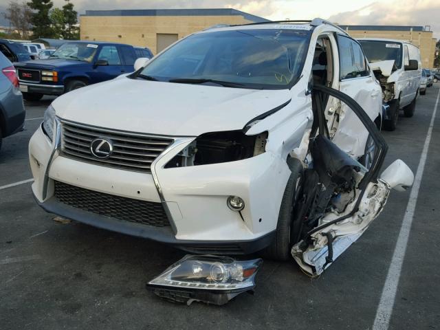 2T2ZK1BA1FC150125 - 2015 LEXUS RX 350 WHITE photo 2