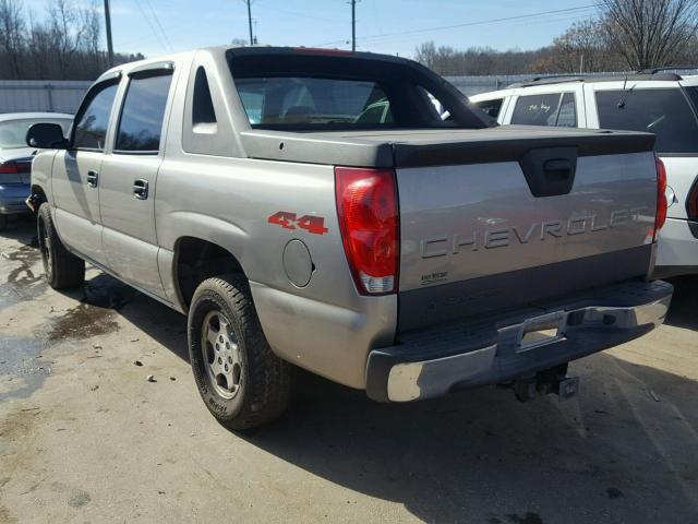 3GNEK13TX3G245990 - 2003 CHEVROLET AVALANCHE BEIGE photo 3