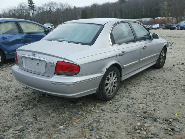 KMHWF35H12A726886 - 2002 HYUNDAI SONATA GLS GRAY photo 4