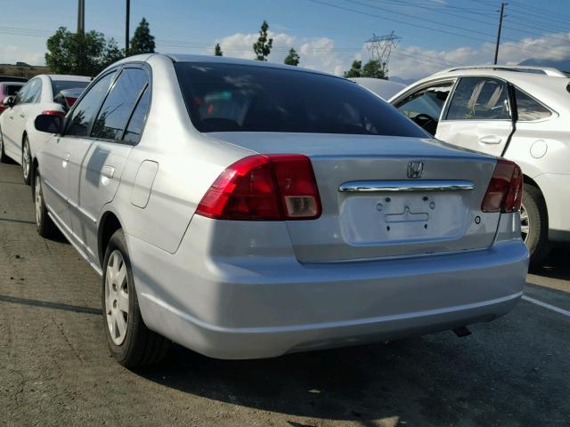 2HGES26792H596354 - 2002 HONDA CIVIC EX SILVER photo 3