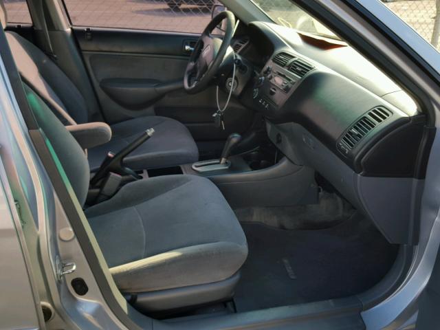 2HGES26792H596354 - 2002 HONDA CIVIC EX ვერცხლისფერი ფოტო 5