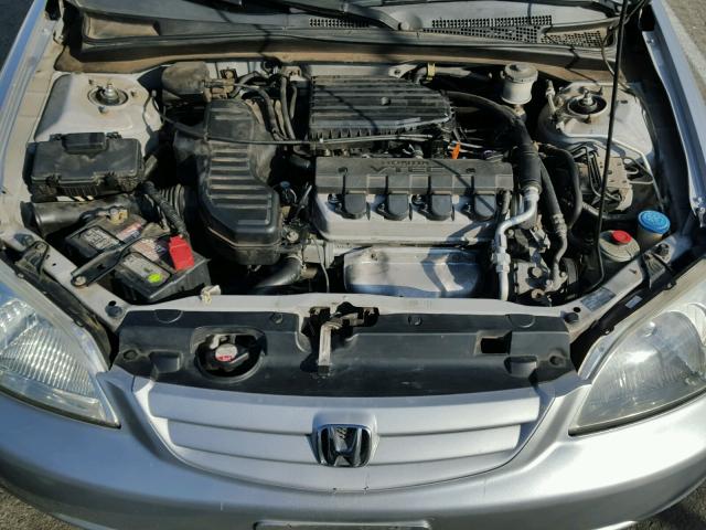 2HGES26792H596354 - 2002 HONDA CIVIC EX SILVER photo 7