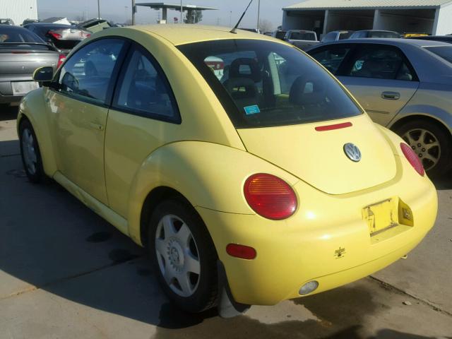 3VWCC21C4XM424522 - 1999 VOLKSWAGEN NEW BEETLE 黄色 照片 3
