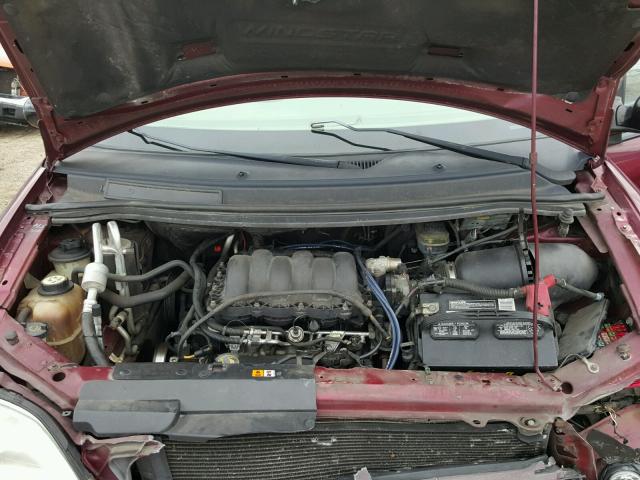 2FMDA53471BA67829 - 2001 FORD WINDSTAR S BURGUNDY photo 7