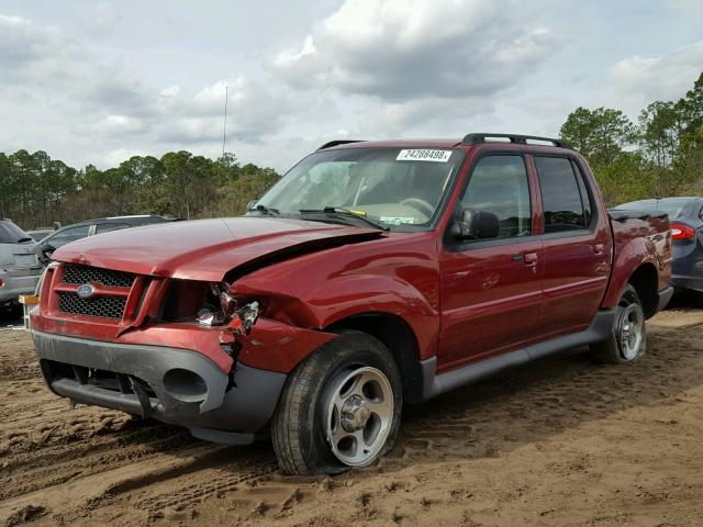 1FMZU67K45UB14617 - 2005 FORD EXPLORER S RED photo 2
