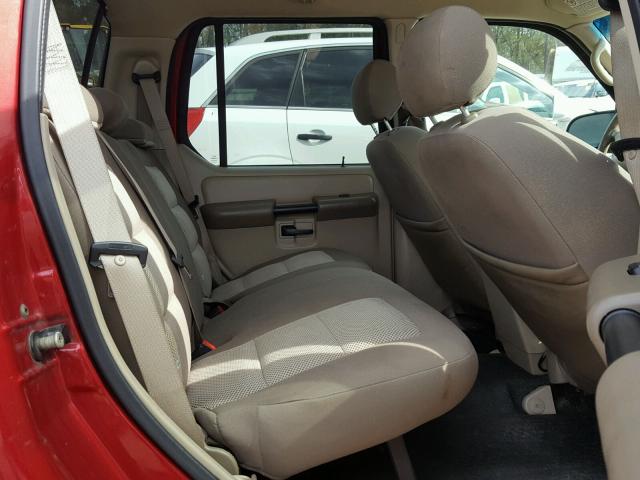 1FMZU67K45UB14617 - 2005 FORD EXPLORER S RED photo 6