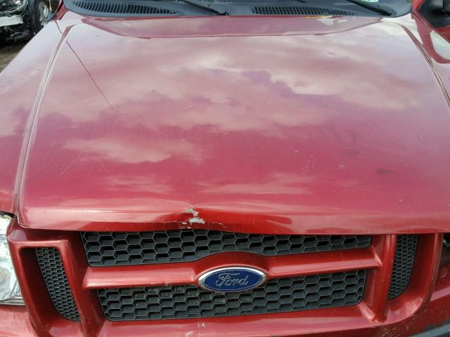 1FMZU67K45UB14617 - 2005 FORD EXPLORER S RED photo 7