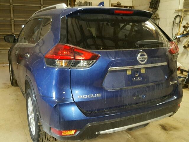 KNMAT2MV3HP534142 - 2017 NISSAN ROGUE S BLUE photo 3