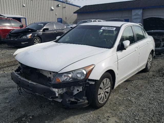 1HGCP2F36BA057629 - 2011 HONDA ACCORD LX WHITE photo 2