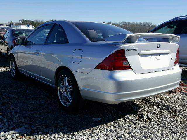 1HGEM22923L046192 - 2003 HONDA CIVIC EX SILVER photo 3