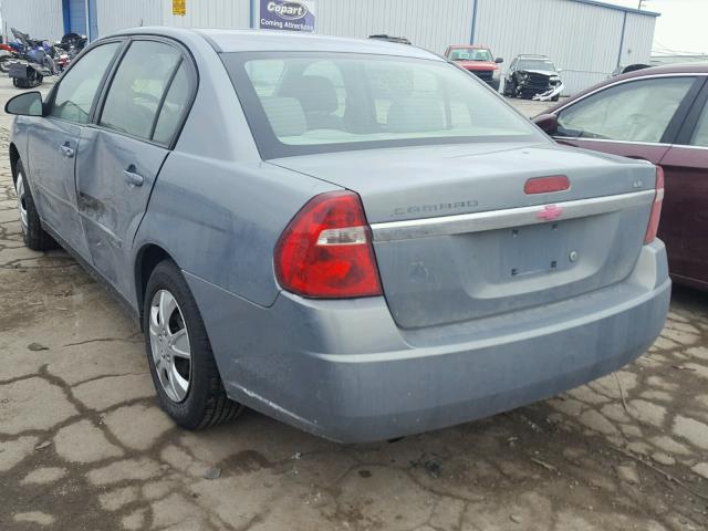 1G1ZS58F97F131662 - 2007 CHEVROLET MALIBU LS BLUE photo 3