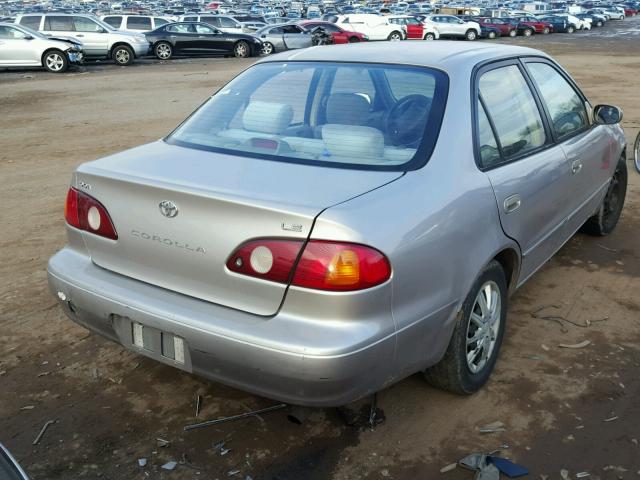 1NXBR12E82Z611933 - 2002 TOYOTA COROLLA CE BEIGE photo 4