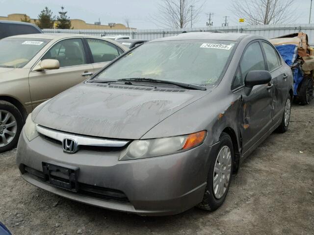 2HGFA15298H020120 - 2008 HONDA CIVIC DX GRAY photo 2