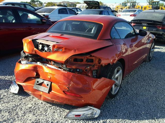 WBALL5C59FP556877 - 2015 BMW Z4 SDRIVE2 ORANGE photo 4