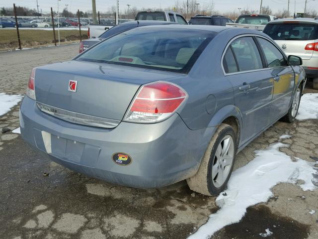 1G8ZS57B78F276233 - 2008 SATURN AURA XE SILVER photo 4