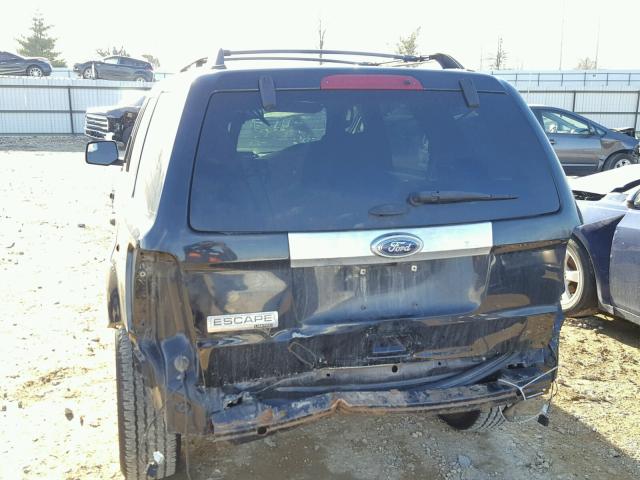 1FMCU0E72CKB02301 - 2012 FORD ESCAPE LIM BLACK photo 9