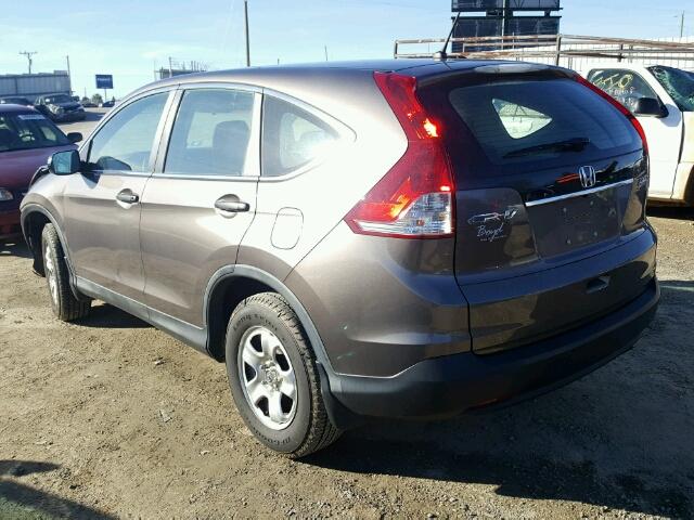 2HKRM4H33EH671108 - 2014 HONDA CR-V LX GRAY photo 3