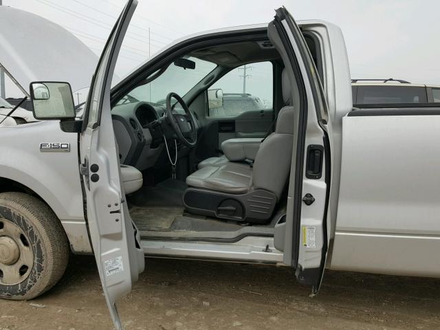 1FTRF12225NB85432 - 2005 FORD F150 GRAY photo 9