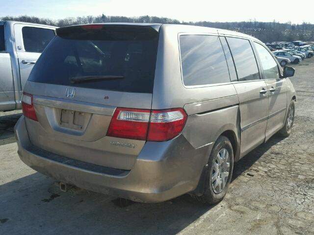 5FNRL38245B007788 - 2005 HONDA ODYSSEY LX GOLD photo 4