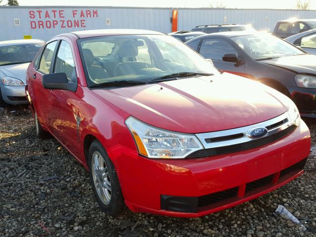 1FAHP35N18W265738 - 2008 FORD FOCUS SE RED photo 1