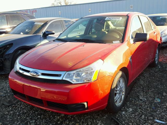 1FAHP35N18W265738 - 2008 FORD FOCUS SE RED photo 2