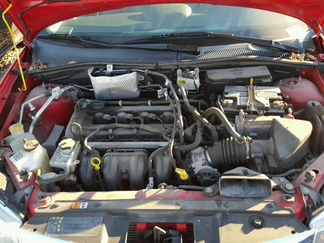 1FAHP35N18W265738 - 2008 FORD FOCUS SE RED photo 7