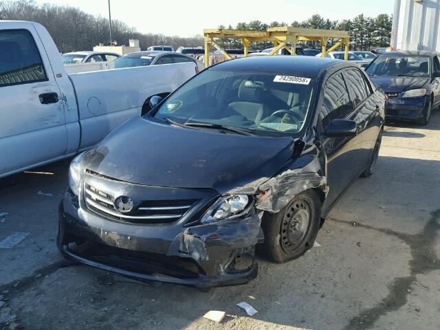 5YFBU4EE2DP171367 - 2013 TOYOTA COROLLA BA BLACK photo 2